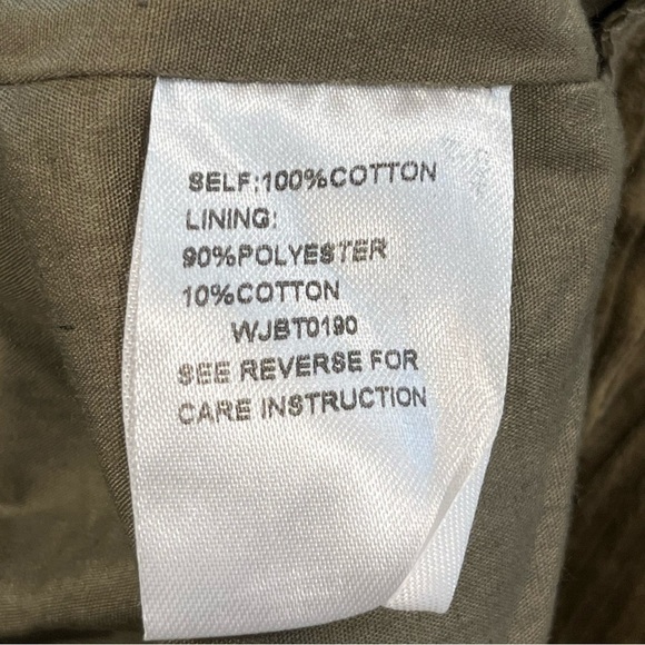 Lost + Wander Olive Corduroy Cropped Jacket Medium - Picture 9 of 12